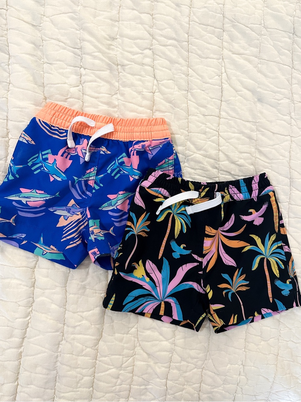 2 Pairs-Chubbies Swim Trunks Toddler 6-12m Boys